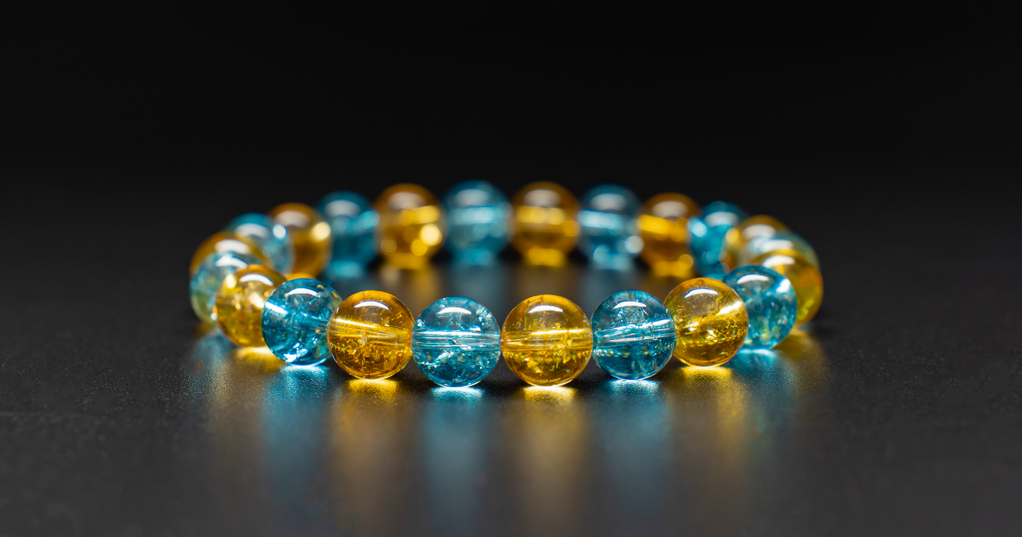 THE ALTAIR | BLUE TOPAZ WITH CITRINE