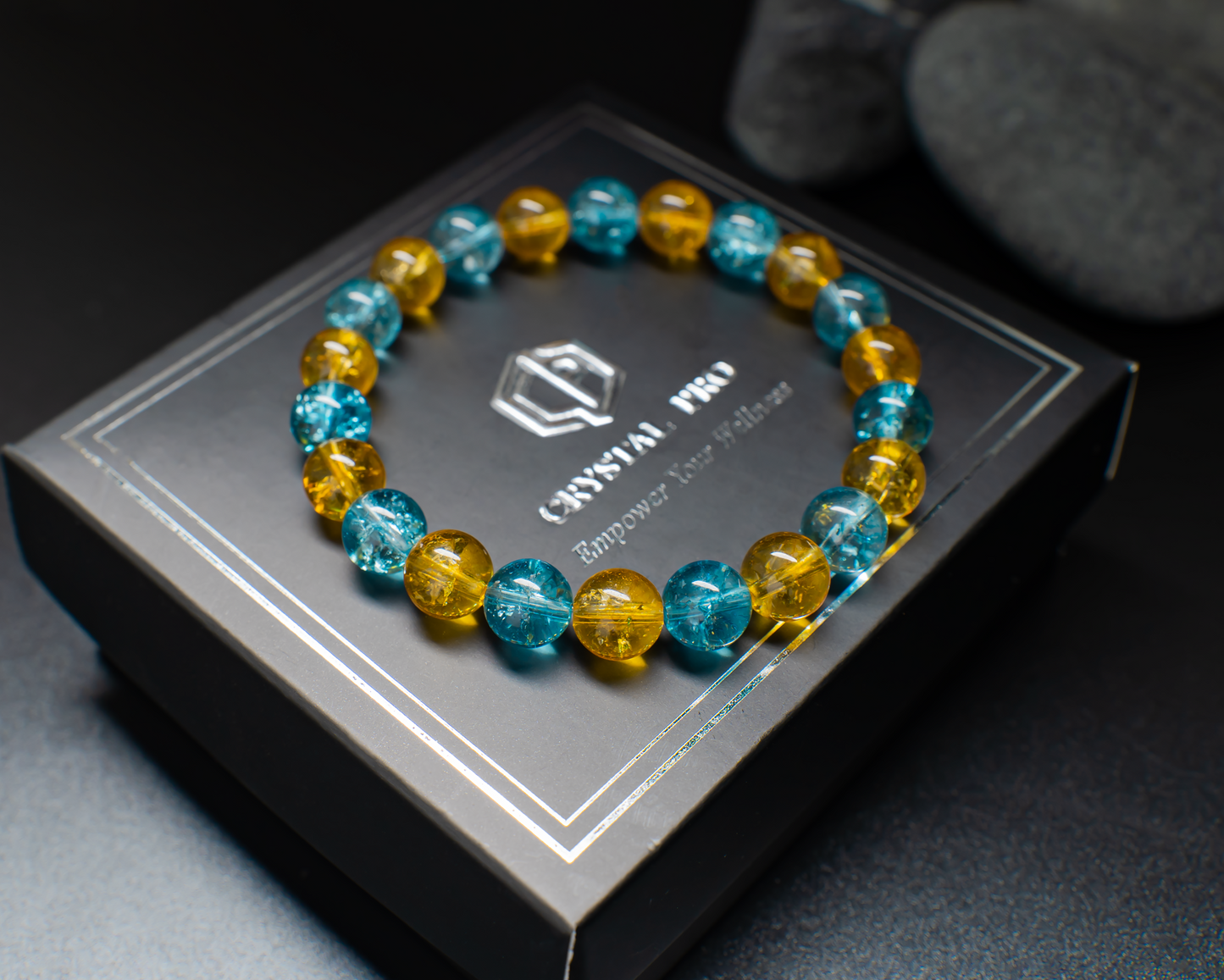 THE ALTAIR | BLUE TOPAZ WITH CITRINE