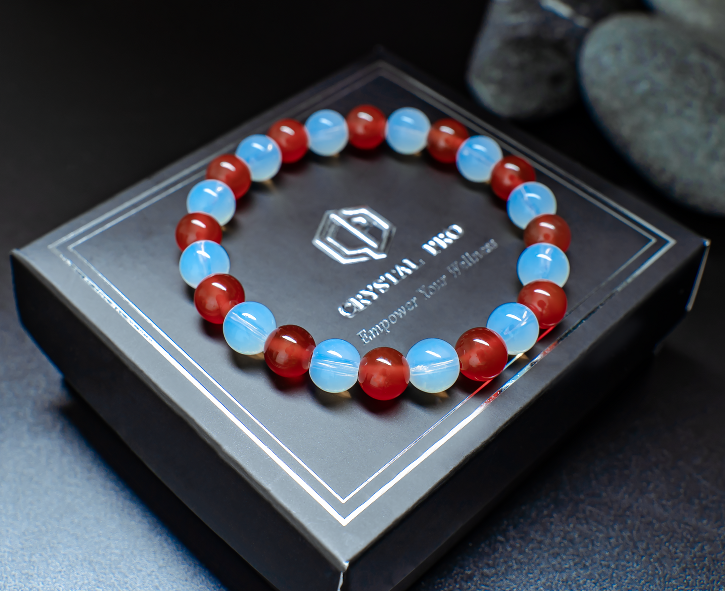 THE CAPPELA | RED AGATE WITH MOONSTONE