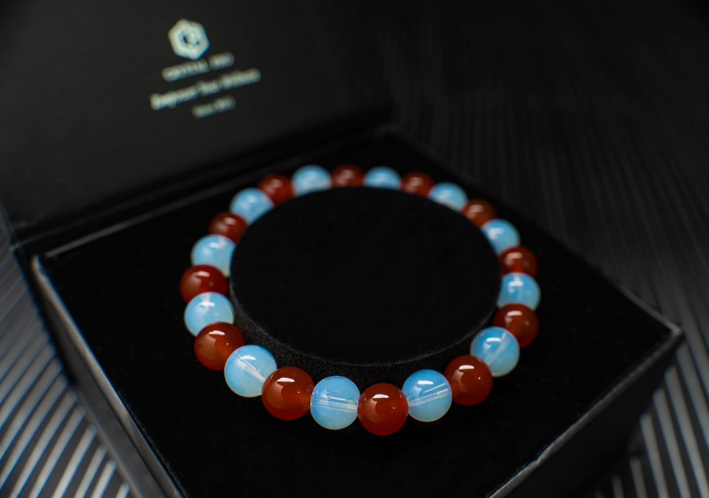 THE CAPPELA | RED AGATE WITH MOONSTONE