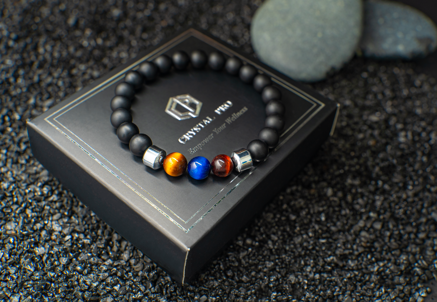 THE TIGRIS | TRIPLE TIGER EYE WITH MATTE LAVA
