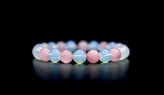 THE SPICA IV | OPALITE WITH ROSE QUARTZ