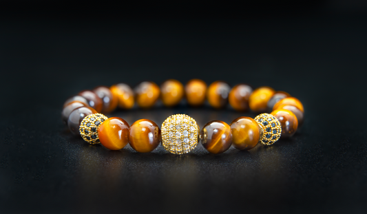 THE VERDIC IV | NATURAL TIGER EYE WITH CHARMS