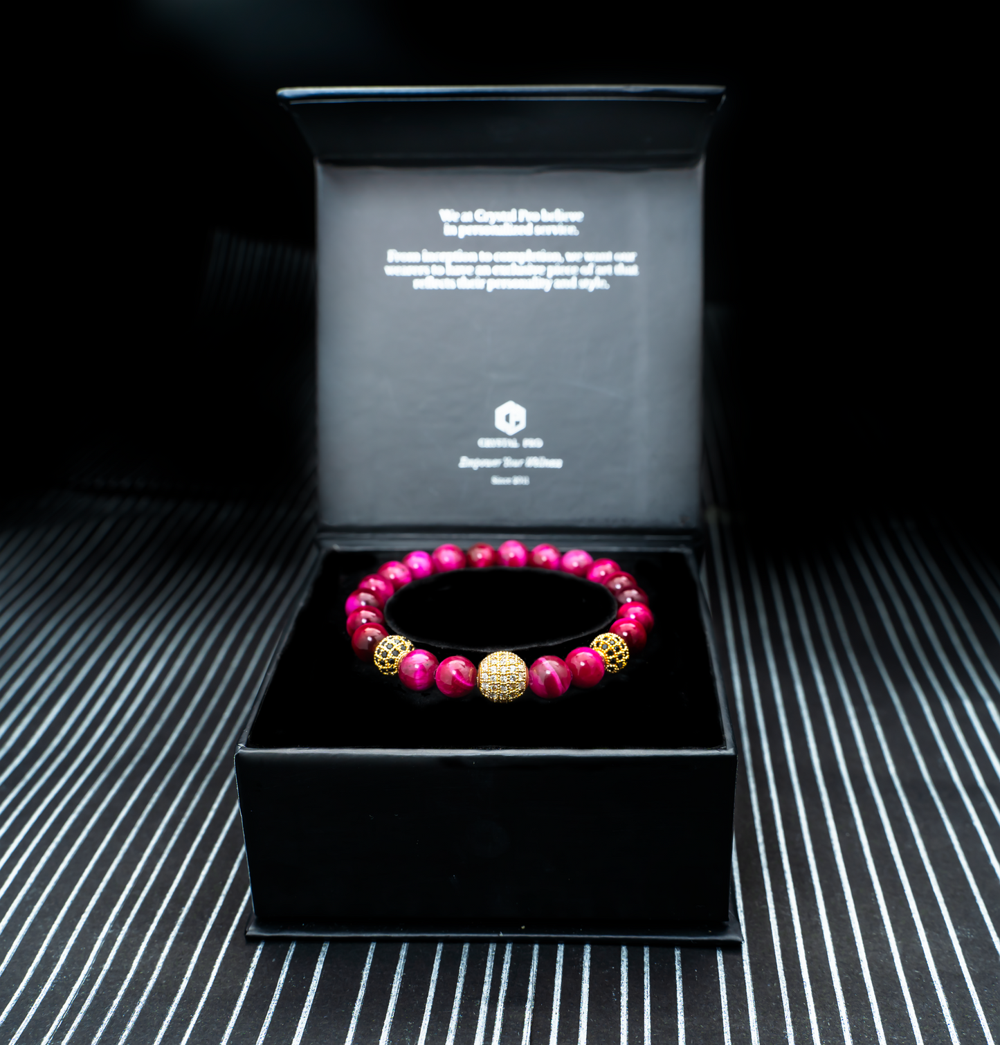 THE VERDIC V | ROSE TIGER EYE WITH CHARMS
