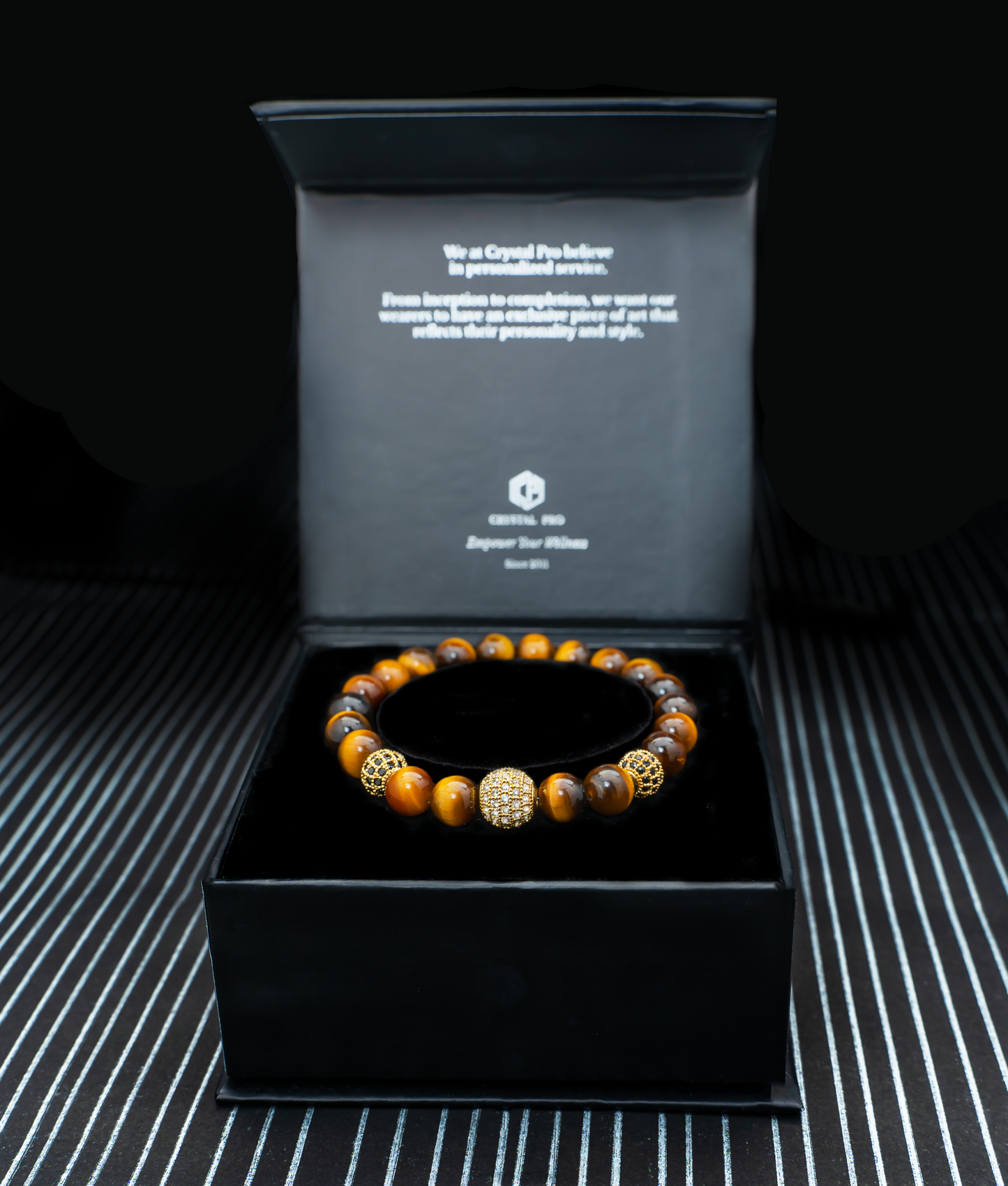 THE VERDIC IV | NATURAL TIGER EYE WITH CHARMS