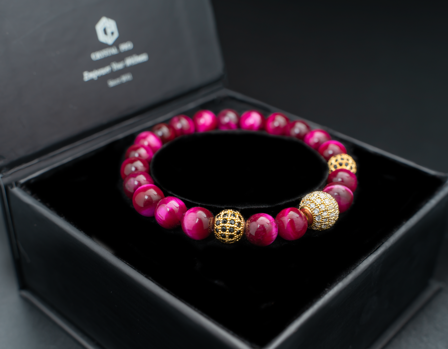 THE VERDIC V | ROSE TIGER EYE WITH CHARMS