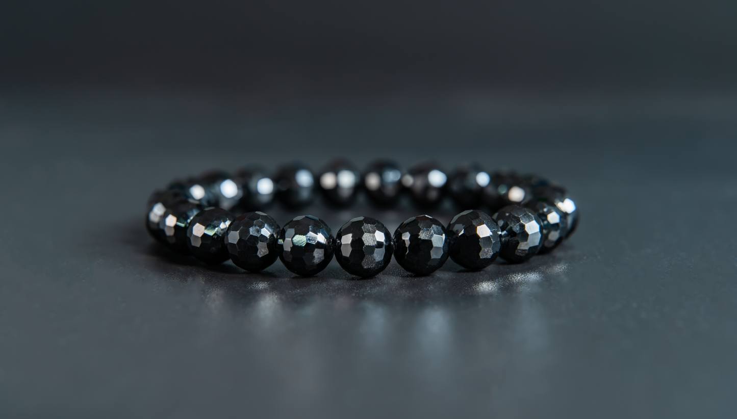 THE PROCYON  | 128-FACETED PREMIUM BLACK TOURMALINE