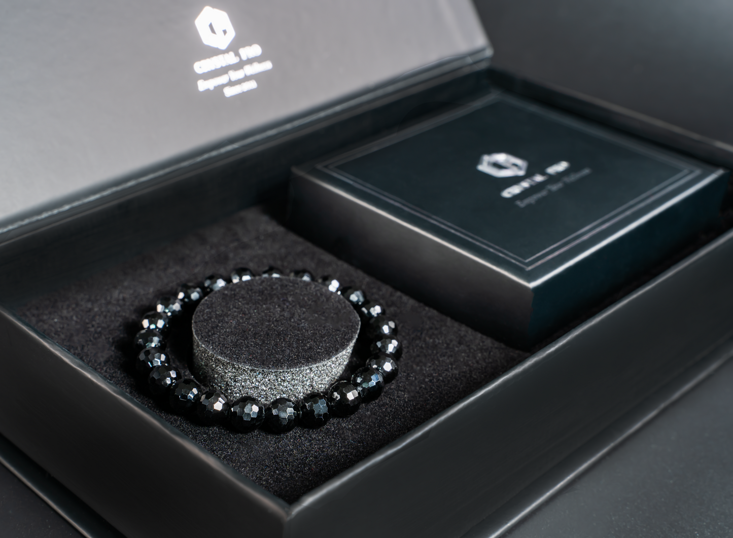 THE PROCYON  | 128-FACETED PREMIUM BLACK TOURMALINE
